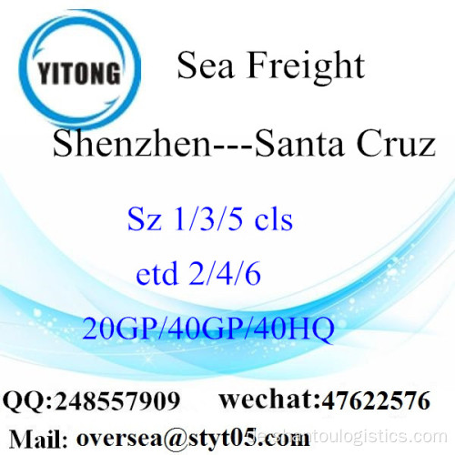 Shenzhen Port Sea Freight Versand nach Santa Cruz